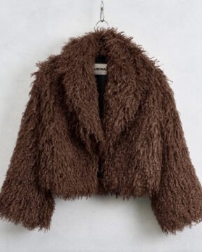 Faux fur chocolate