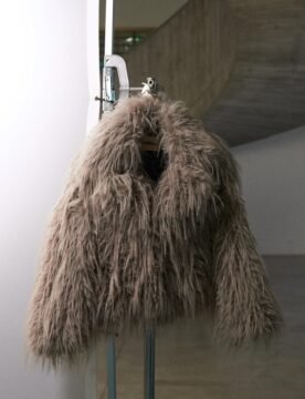 New look faux fur grey