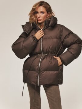 Silhouette puffer chocolate