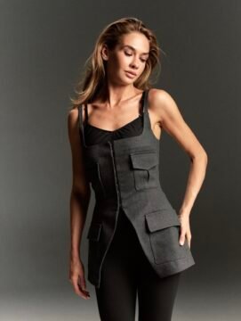 Sculpted Cargo corset with bralette