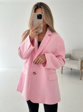 Oversize blazer baby pink