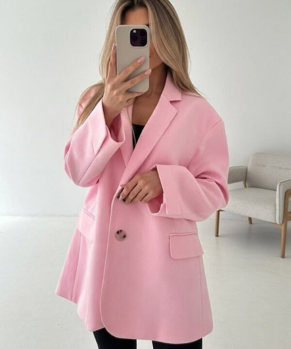 pink blazer