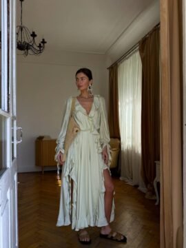 Maxi dress in olive PRE-ORDER