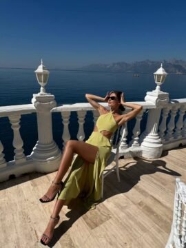 Dress lime green