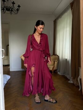 Maxi dress cherry