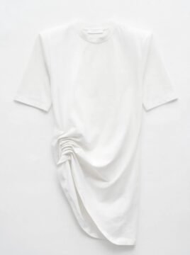 Sculpted T-shirt cream