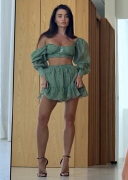 Green floral co-ord set