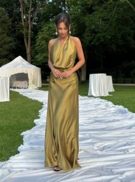 Signature backless dress