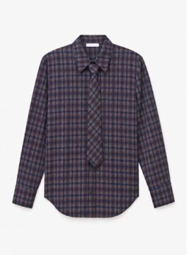 Plaid shirt set
