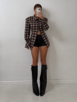 Big boss shirt in brown