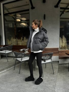 Houndstooth puffer PRE-ORDER