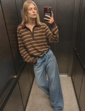 Knitted polo shirt