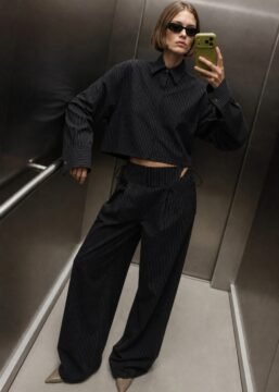 Cropped Shirt black