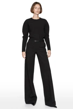 Puff-sleeve blouse
